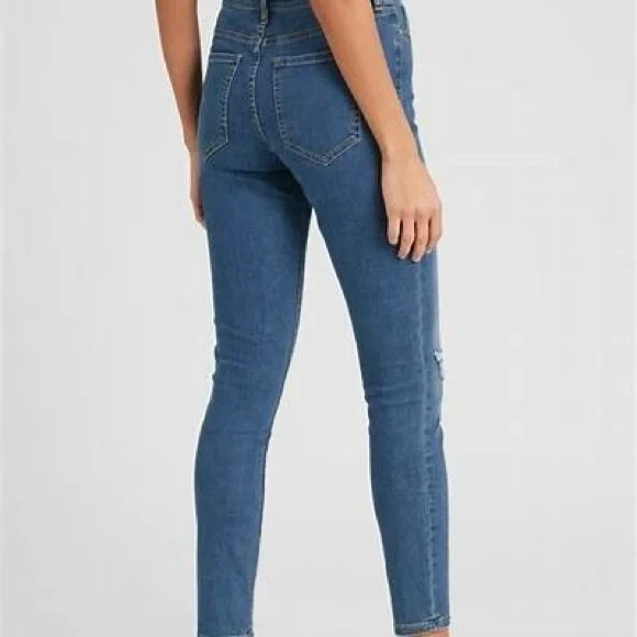 Banana Republic Mid Rise Destruct Skinny Jeans - Picture 4 of 12